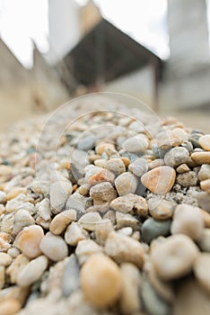 close up factory pebbles