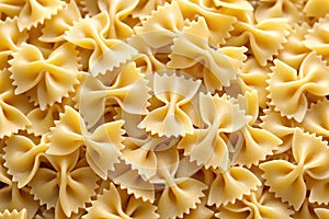 Close Up of the Farfalle Pasta Uncooked (Repeat photo