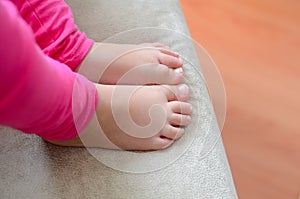 Close Up Of Feet Of Child