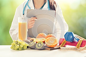 Close up of a Female Dietician photo