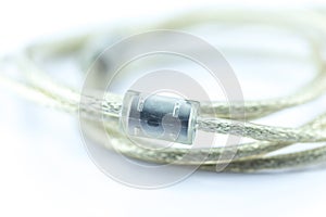 Close Up Ferrite Bead in USB