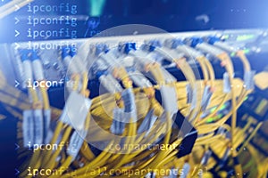 Blue optical network cables