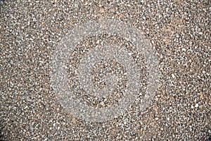 Close up fine gravel texture. gravel background, pebble wallpaper. image for background, wallpaper and copy space. photo