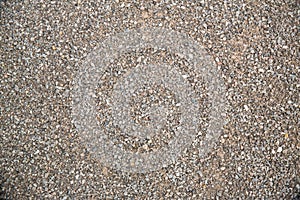 Close up fine gravel texture. gravel background, pebble wallpaper. image for background, wallpaper and copy space.