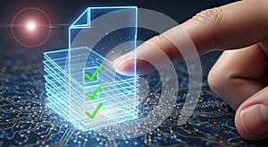 Digital document verification with fingerprint scanning and data security technology