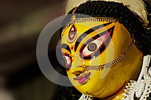 Clay idol of Devi Durga