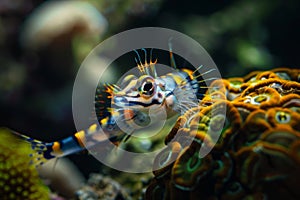 Close Up of a Fish in an Aquarium