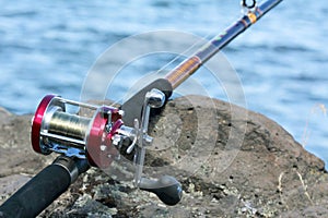 Close Up of Fishing Reel