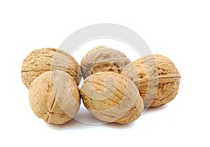 Close-up of five nuts