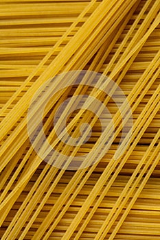 Close up flat lay of spaguetti photo