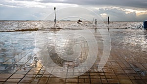 Close-up Of Flooded Floor