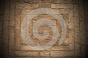 Background with Bricks in a Spiral Shape