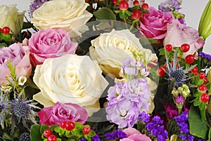 Close up of flower bouquet photo