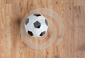 Close up of football or soccer ball