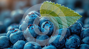 Close-up of fresh blueberries