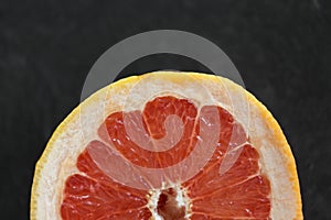 Close up of fresh juicy grapefruit