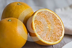 Close-up of Fresh Oranges