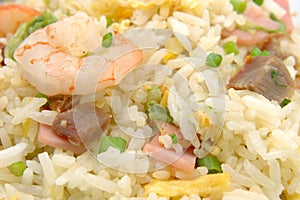 Close up of fried rice