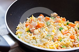 Close-up fried rice