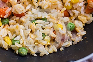 Close-up fried rice