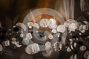 Frog eggs on water surface