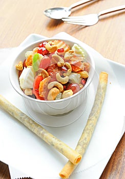 Close up fruit salad