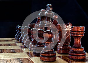 Close Up of a Game of Chess