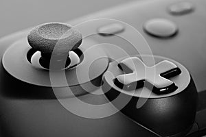 Close up of a gamepad. Video game controller