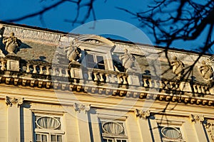 Close up of Gemini houses - casas gemelas - at the colonial city of Merida, Yucatan, Mexico