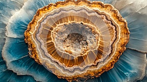 Close-up of a Geode's Inner Crystal Formation