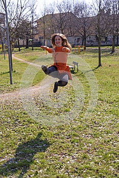 Close-up of girl holding crystal ball. Photo outside.