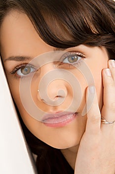 Close-up of girl's face