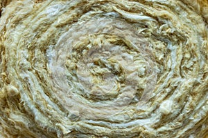 close-up of glass wool insulation sheet material. background, texture