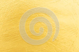 Close up of gold metal sheet textured background