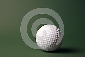 A close-up of a golf ball on the tee AI generated