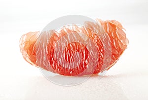 Close up of grapefruit pulp