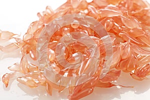 Close up of grapefruit pulp