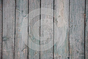 Close up of gray wooden fence panels