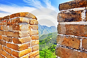 Close-Up Great Wall of China