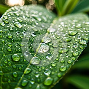 Background is softly blurred, emphasizing the leaf s intricate pattern and