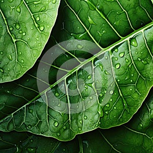 Close up Green leaves background. Leaf texture. greenery background in garden with copy space using as background
