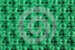 Close up of green mesh fabric