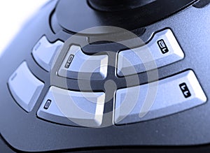 Close Up Of A Grey buttons