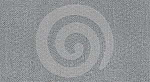 Close-up of a grey woven fabric texture with a subtle, uniform pattern, abstract background