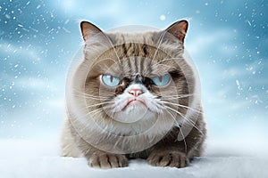 Close-up of Grumpy Cat head.