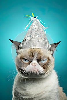 Close-up of Grumpy Cat head.