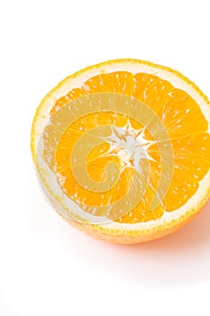 Close-up of a half lemon