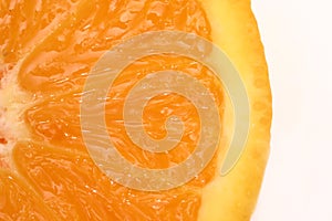 Close up of half orange