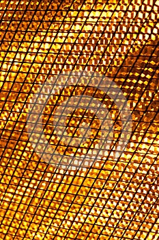 Close up of a halogen heater