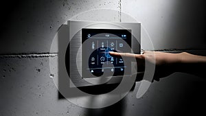 Smart Home Control Panel Touch Screen Interface, Automation